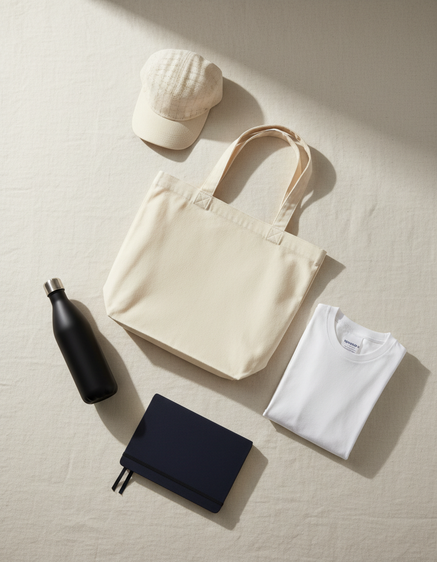 Welcome kit with apparel and onboarding items