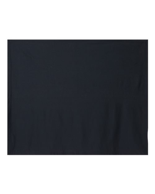 Heavy Blend Fleece Stadium Blanket — Black (front)
