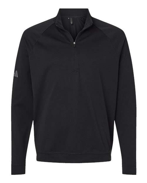 Men’s Club Quarter-Zip Pullover — Black (front)