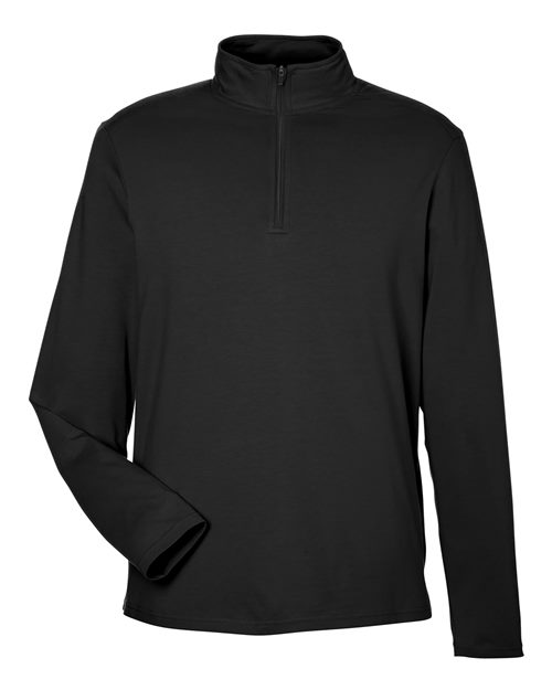 Men’s Raleigh Stretch Quarter-Zip Pullover — Black (front)