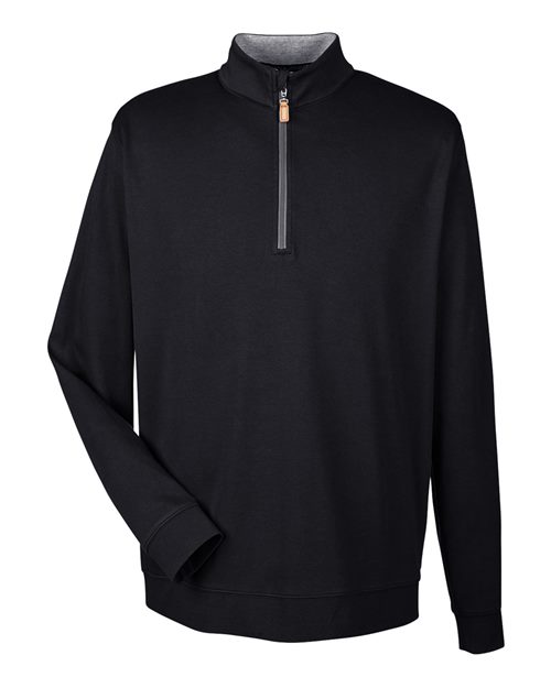 Men’s DRYTEC20™ Performance Quarter-Zip Pullover — Black/ Grey Heather/ Graphite (front)