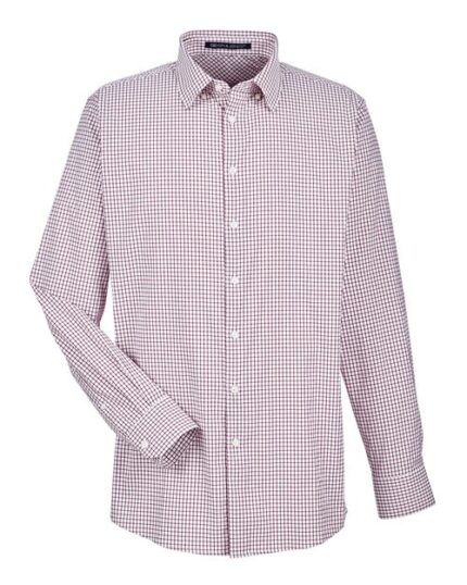 Men's CrownLux Performance® Micro Windowpane Woven Dress Shirt