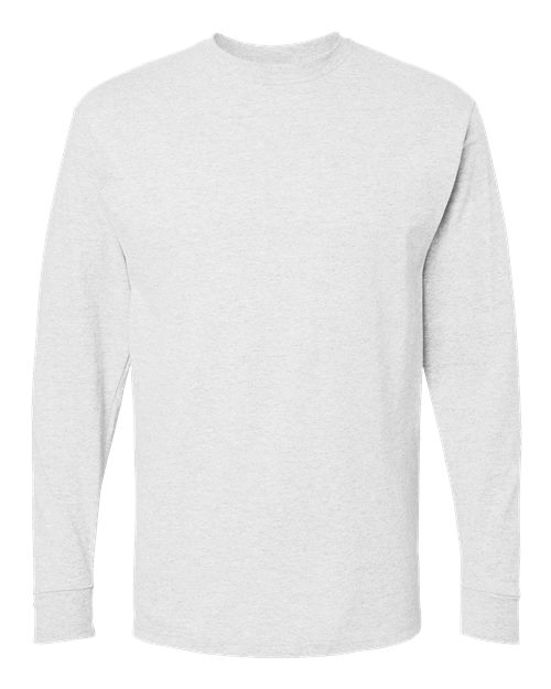 Unisex Gold Soft Touch Long Sleeve T-Shirt — Ash (front)