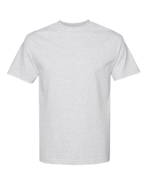 Unisex Heavyweight Cotton Tee — Ash Grey (front)